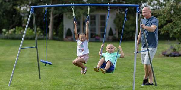 Play equipment for £100 and under including swings, slides and more.